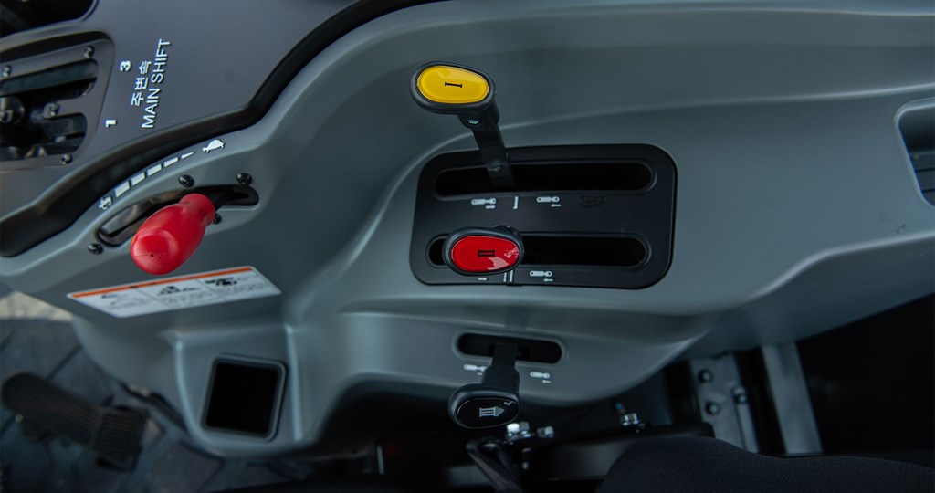 2. Ergonomic rear implement control lever