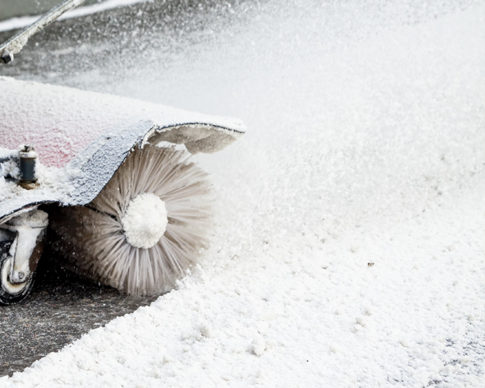 Aplicación para limpieza de nieve