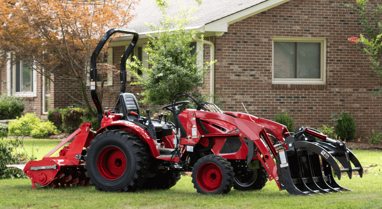 Seasonal uses of the rake grapple for your tractor