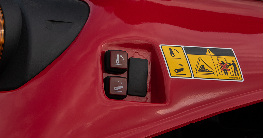 3. External hitch control buttons