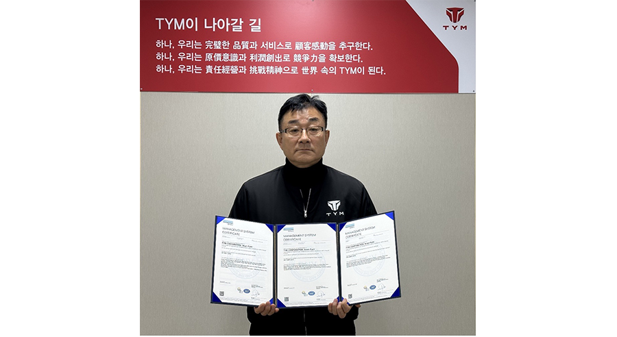 TYM awarded ISO certifications