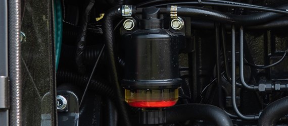 Water-separating fuel filter